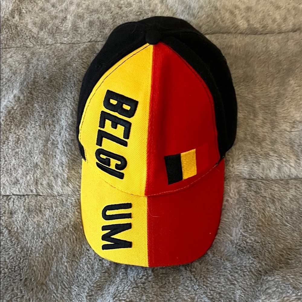 Belgium Flag Baseball Cap - Red, Yellow, Black